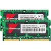 Kuesuny 8GB KIT (2X4GB) DDR3 1066MHz/1067MHz Sodimm Ram PC3-8500 PC3-8500S 1.5V CL7 204 Pin 2RX8 Dual Rank Non-ECC Unbuffered Ram di memoria Ideale per Notebook Laptop Upgrade