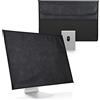kwmobile Cover compatibile con 24-26 monitor - Fodero per Monitor - Copertura Antipolvere Schermo PC con 2 Tasche Extra - nero