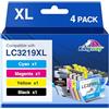KINGWAY LC3219XL LC3217 Cartucce per Brother LC3219XL LC3219 XL Compatibili con Brother MFC-J5730DW MFC-J5930DW MFC-J5330DW MFC-J6530DW MFC-J6930DW MFC-J5335DW MFC-J6935DW (Nero Ciano Magenta Giallo)