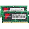 Kuesuny 8GB Kit(2x4GB) DDR3 1333 MHz RAM per MacBook Pro (inizio/fine 2011), iMac (metà 2010, metà/fine 2011), Mac Mini (metà 2011) | PC3-10600 SO-DIMM Kit di aggiornamento della memoria a 204 pin