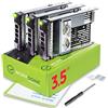 WorkDone Pacco da 3 - Caddy hard disk 3,5 pollici con adattatore HDD 2,5 pollici - compatibile per server Dell PowerEdge elencati - Manuale - Etichette adesive - Cacciavite - Viti per Tray HDD