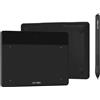 XP-PEN Deco Fun XS - Tablet grafico da disegno, dimensioni 4 x 3 pollici, ideale per firma elettronica e istruzione remota, colore: nero classico
