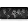 Tech Stor3 Tappetino XXL mappa del mondo speed Gaming Mouse pad, 90 x 40 cm, World Map con base antiscivolo in gomma, aderente e liscio, adatta ad ogni mouse, tastiera e laptop