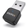 IDSONIX SMART INTERACTIVE iDsonix Adattatore Bluetooth 5.0 Dongle USB Bluetooth per PC, Computer Desktop, Laptop, Trasferimento Wireless per Cuffie/Auricolari/Altoparlanti/tTastiere/Mouse/Stampanti Bluetooth, Supporto Windows