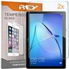 REY Pack 2X Pellicola salvaschermo per Huawei MEDIAPAD M5 10,8, Pellicole salvaschermo Vetro Temperato 9H+, di qualità Premium Tablet