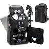 USA Gear Zaino Fotografico Professionale - Borsa per Fotocamera - Custodia per SLR con Scomparto per Laptop, Divisori Imbottiti Personalizzati, Supporto per Treppiedi, e Copertura Antipioggia - Nero