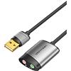 VENTION Scheda Audio esterna USB Adattatore USB Jack 3.5 Cuffie Microfono TRRS per Cuffie Microfono Stereo Casse, Compatibile con Windows, Mac OS, Linux, PS5, Plug And Play