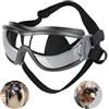 Tsathoggua Occhiali per cani, occhiali da sole per cani con cinturino elastico, occhiali UV per animali domestici, proteggono gli occhi del cane da raggi UV, vento, polvere nebbia, razza media/grande