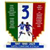 Stampitaly Scudetto Napoli Calcio 2023 Puzzle-Go 13x15cm - Simpatico Gadget idea Regalo per la vittoria del terzo scudetto del Napoli Calcio, sfondo Bandiera Italia
