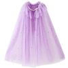 PHOGARY Mantello Principessa Bambina, Mantello Colorato Della Principessa Accessorio Accessorio Scialle Cape Ragazze da Carnevale Principessa Cosplay Costume Travestimento Compleanno Halloween Feste（Viola L）