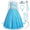 ReliBeauty Ragazza Principessa Vestito Bambina Costume,5-6anni/ 110-116cm(Etichetta120)