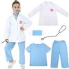 Sincere Party Costume da dottore unisex per bambini, set da gioco di ruolo da dottore stile D 3-5 anni