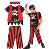 Rabtero Costume da pirata per bambini da 7 a 8 anni