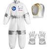 ReliBeauty Costume Astronauta Bambino Vestiti Carnevale,3-4 Anni,100
