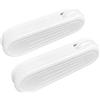 HASAYAKI Pesi per corde per tende, 2 pendenti in plastica con cordino per tende verticali e tende - Bianco
