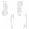 TFSYLISA Ganci di Binari Tende Bianchi Ganci di Binari Tende Plastica Cursore, accessori per tende e binariper Finestra e Tenda della Doccia,50 Pezzi