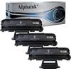 alphaink 3 Toner Compatibili con Samsung MLT-D1082S per stampanti Samsung ML-1640 ML-2240 ML-1641 ML-1642 ML-1645 ML-2241 (3000 copie l'uno)