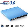FWec Masterizzatore Blu-Ray, USB 3.0 Bluray Drive CD Masterizzatore Dvd RW Masterizzatore Ottico Esterno Lettore BD-R per Laptop e Desktop e Notebook (Blue)