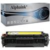 alphaink Toner Compatibile Giallo con HP 305A 305X CE412A per stampanti HP Laserjet Pro MFP M351 M351a M375 M375nw MFP M451dn M451 M451dw M451nw M475 M475dn M475dw (1 Giallo)