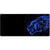 LGV ELETTRONICA S.R.L Mousepad Tappetino XXL 880x400x3mm Leone Blu Mouse Tappeto Laptop Gaming