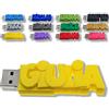 CLE USB FUN Chiavetta USB personalizzata con il tuo testo - il colore di tua scelta - USB 3.0 - 8 Go, 16 Go o 32 Go - un regalo originale e unico (8 GB, Giallo)
