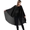BEAUTELICATE Scialle Coprispalle Chiffon Donna Elegante Stola Cape Mantello per Sposa Estivo Cerimonia Matrimoni Cerimonia Festa Verde petrolio, Taglia unica