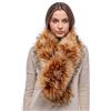 Futrzane Classic Sciarpa - Collo di Pelo Donna - Coprispalle Pelliccia Sintetica (Grigio Scuro Classic)