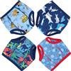 FLYISH DIRECT Confezione da 4 Mutandine di Apprendimento - Pantaloni da Addestramento per Neonati in Cotone Mutandine di Apprendimento per Bambini, 6T/130, 6 Anni