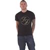 Rock Off Foo Fighters T Shirt FF Hi-Build Band Logo Nuovo Ufficiale Unisex Nero Size XXL