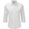 Russell Athletic Russell - Camicia Maniche Tre Quarti - Donna (XXL) (Bianco)