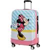 American Tourister Wavebreaker Disney - Spinner M, Bagaglio per bambini, 67 cm, 64 L, Multicolore (Minnie Pink Kiss)