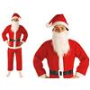 Guirca - Costume Babbo Natale per bambini, colore rosso, 5-6 anni (42746.0)