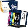 ColorKing Cartuccia d'inchiostro per Epson 603XL compatibile con XP-2100 XP-2105 XP-3100 XP-3105 XP-4100 XP-4105 WorkForce WF-2810 WF-2830 WF-2835 WF-2850 (2 nero, 1 ciano, 1 giallo, 1 magenta)