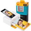 Kodak Dock Plus PD460, stampante fotografica portatile per smartphone, stampa istantanea, 10 x 15 cm, iOS e Android, Bluetooth & Docking, confezione da 80 + 10 carte fotografiche, giallo e