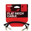 Planet Waves Cavo Patch Chitarra D'Addario Flat 4 in Right Angle, 2 Pezzi