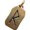 Kiss of Leather Ciondolo rune Raido in bronzo n. 91, Bronzo