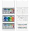 Calendario trittico personalizzato 3 spirali Spiral Color 31 x 86 cm personalizzate o neutre