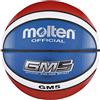 Molten - BGMX5-C, Pallone da basket, colore: Rosso/Bianco/Blu