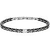 Maserati Jewels Bracciale Uomo, 22 cm, in Acciaio, Ceramica, PVD - JM420ATI02