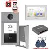 HIKVISION kit videocitofono a singola utenza, display interno bianco 7''