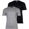 Champion Legacy American Classics C-Logo S/S Pack T-Shirt, Grigio Melange Chiaro/Nero, XL Uomo FW23