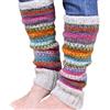 Pachamama Scaldamuscoli da donna in 100% lana, lavorato a mano, a pois, multicolore, vestibilità regolare, fatto a mano, extra caldo, commercio equo e