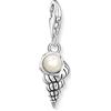 Thomas Sabo Collezione Ciondoli Charm Mare, Misura unica, Argento sterling, Nessuna pietra preziosa, Ciondolo a forma di conchiglia con perla
