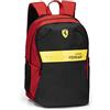 Franco Cosimo Panini FERRARI KIDS - Zaino Scuola Media e Elementare con 2 Ampi Spazi Centrali a Zip e Spallacci Regolabili, Vano Frontale a Zip e Tasche Laterali - 32x43Hx23