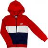 PUMA Colorblock Suit B Tuta, Rosso, 14 Anni Unisex-Bimbi