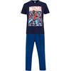 Marvel Pigiama per Uomo Spiderman Blu Medium