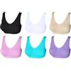 UtopyaUK Reggiseno Comfort Crop Top Reggiseno Senza Cuciture per Donne Yoga Bralette Reggiseni Sportivi Senza Ferretto Set di 3 (XL, Confezione da 6 Pezzi.)