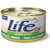 *Life Pet Care Life Cat 85Gr Tonno Pollo Manzo 110115