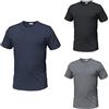 Enrico Coveri 3 t-Shirt Uomo Mezza Manica Girocollo Cotone bielatico Art ET1000 (4/M, Nero/Blu/Grigio)
