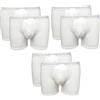 Navigare 6 Boxer Uomo Cotone Elasticizzato Elastico Esterno Art. 573/E Bianco O COLORATO (5/L, Bianco)